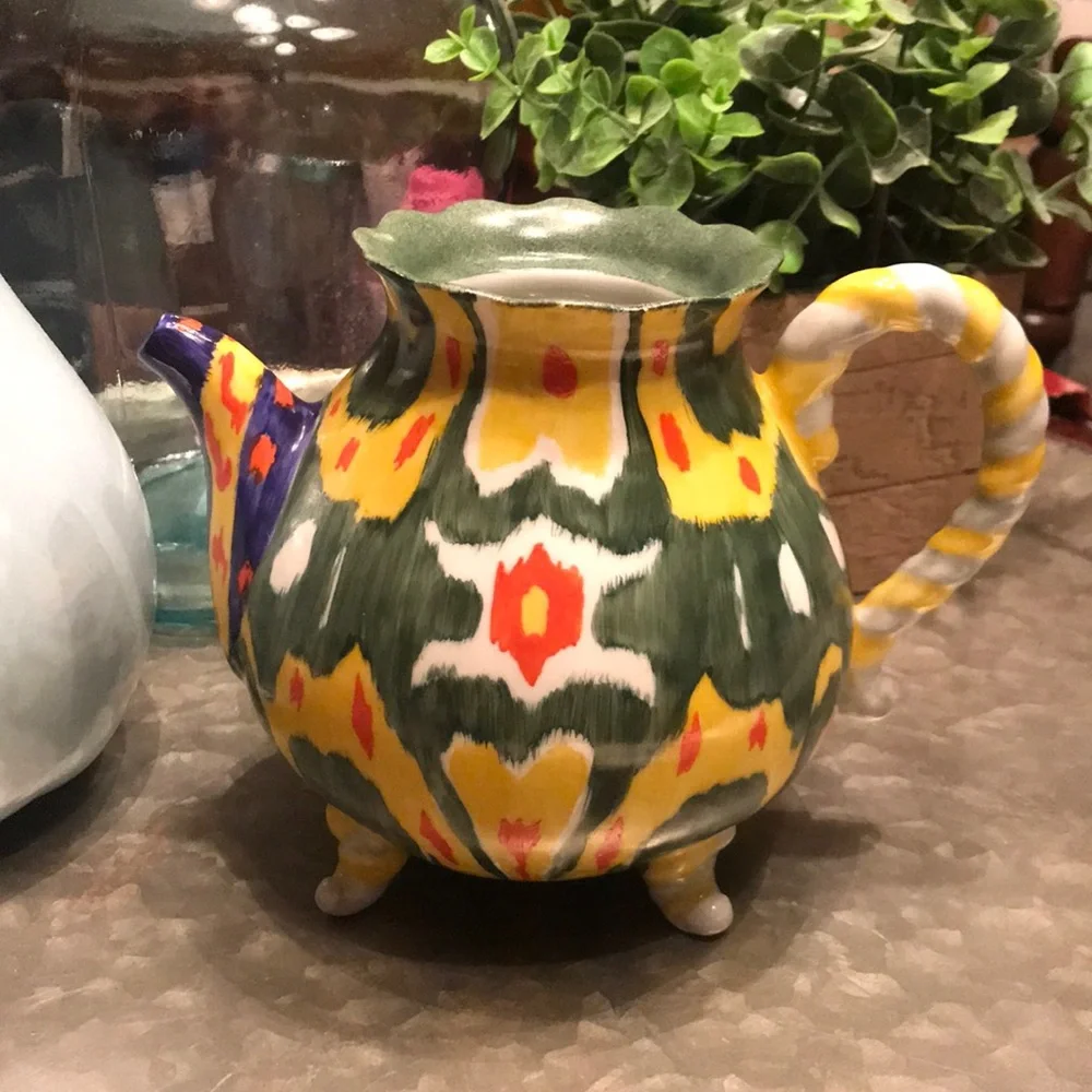 Anthropologie Magic Ikat Tea Pot